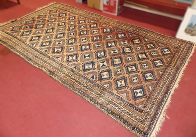 Lot 1123 - A caucasian red, blue & cream ground Gendje...