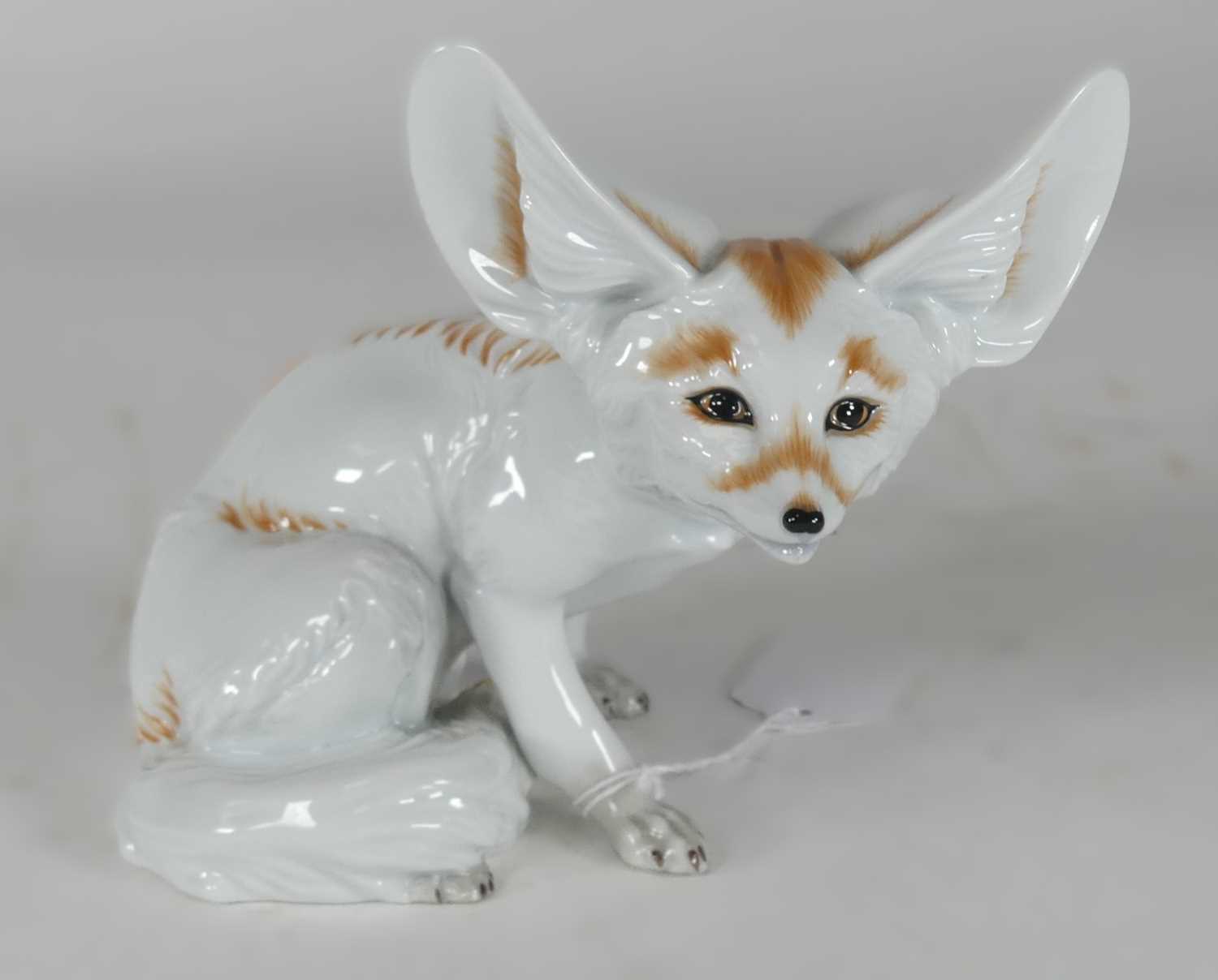 Lot 156 - A Vienna porcelain figurine of a Fennic Fox, h....