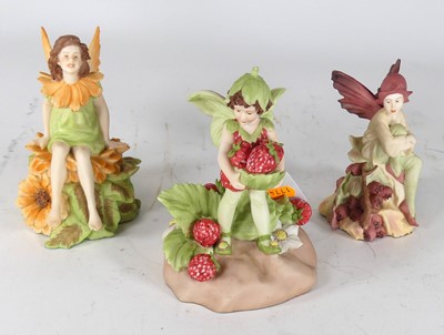 Lot 153 - A collection of three Danbury Mint fairies, to...