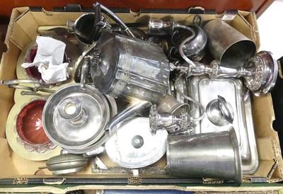 Lot 204 - A collection of metalware, to include a silver...