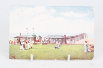 Lot 391 - A collection of postcards mainly being...