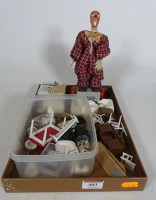Lot 403 - A collection of dolls house furniture, to...