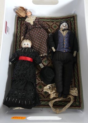 Lot 405 - A collection of Victorian porcelain headed...