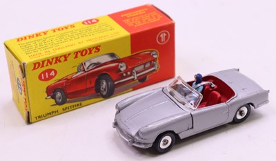 Lot 1029 - A Dinky Toys No. 114 Triumph Spitfire,...