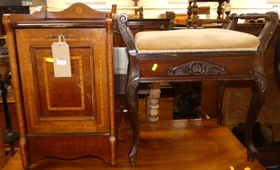 Lot 1178 - An Edwardian mahogany and satinwood inlaid...