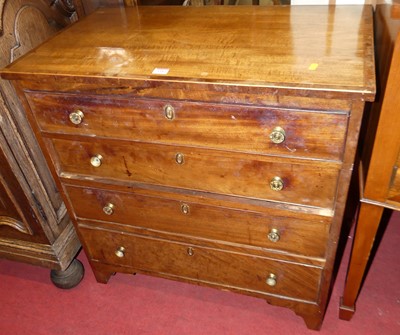 Lot 1185 - A mid-19th century mahogany low squarefront...