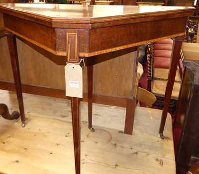 Lot 1220 - An Edwardian mahogany and satinwood inlaid...