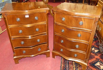 Lot 1199 - A pair of contemporary mahogany and...