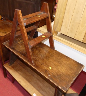 Lot 1225 - An early 19th century mahogany tray top night...