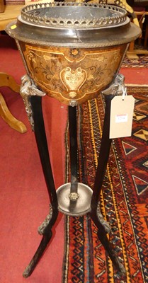 Lot 1204 - A late 19th century French kingwood, ebonised,...