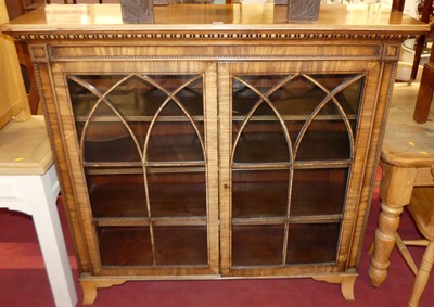 Lot 1232 - An early 20th century faded mahogany double...