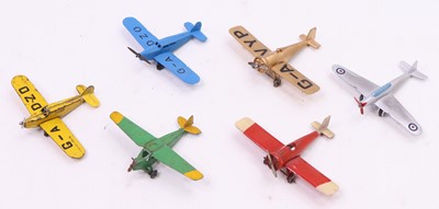 Lot 1321 - Collection of 6 various pre war Dinky Toy...