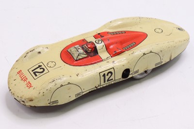 Lot 1857 - Biller Toy Company tinplate and clockwork land...