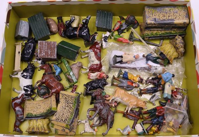 Lot 1667 - Collection of Britains Lead painted figures,...