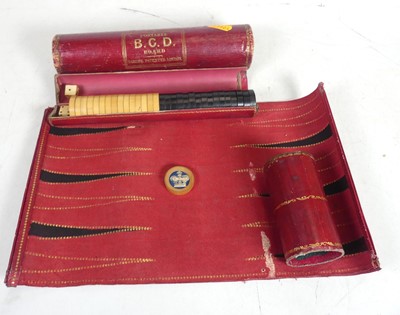 Lot 505 - A portable B.C.D (backgammon, chess and...