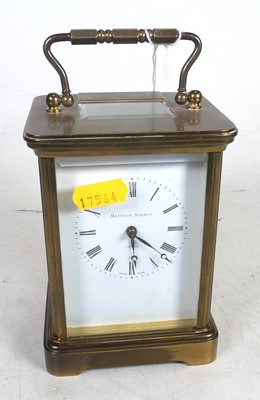 Lot 479 - A 19th century lacquered brass cased carriage...