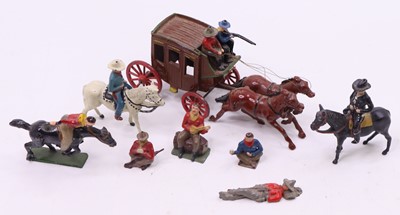 Lot 1651 - Small Collection of hollowcast lead painted...