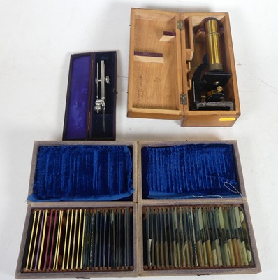 Lot 488 - A 20th century student's wooden cased...