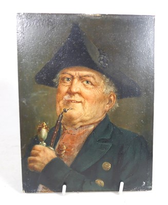 Lot 462 - A continental oil on panel depicting a...