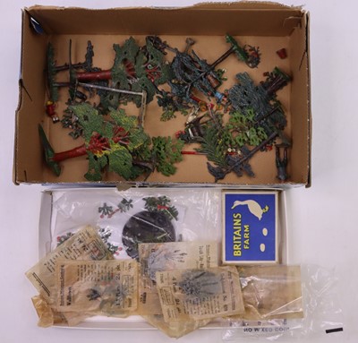 Lot 1654 - Britains Miniature Garden lead painted flowers,...