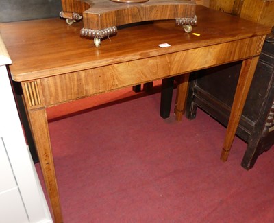 Lot 1239 - A 19th century mahogany side table, width 91cm...