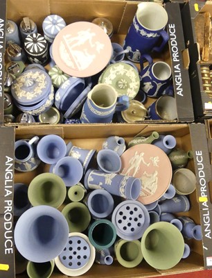 Lot 557 - Two boxes of Wedgwood Jasperware, to include...