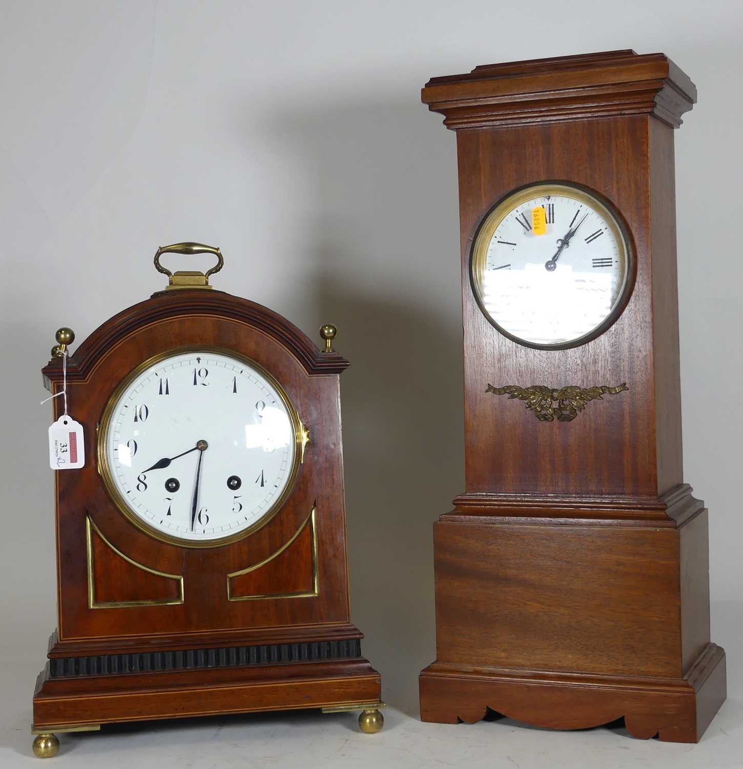 Lot 33 - A 19th-century mahogany cased continental...