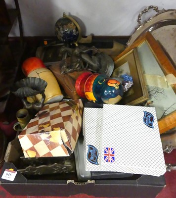 Lot 615 - Two trays of miscellaneous items to include...