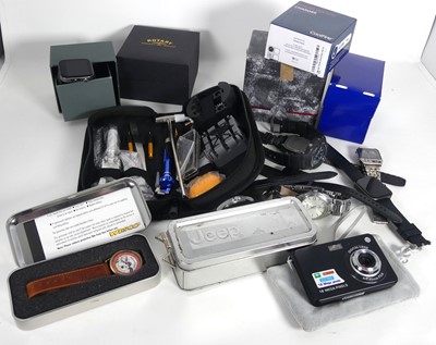 Lot 345 - A collection of gent's fashion watches to...