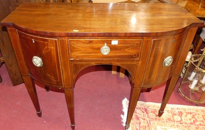 Lot 1263 - A 19th century mahogany kneehole sideboard,...