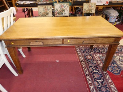 Lot 1265 - An early 20th century rectangular oak...