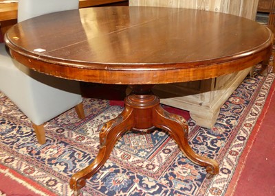 Lot 1269 - A mid-Victorian stained walnut circular...
