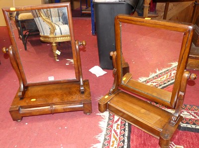 Lot 1300 - Two Victorian mahogany swing dressing mirrors
