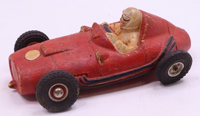 Lot 1768 - Unusual rubber model of a Racing Car, hand...