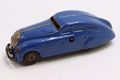 Lot 1833 - Schuco No.1250 tinplate and clockwork car,...