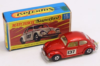Lot 1447 - Matchbox Superfast 15a Volkswagen Beetle Rally...