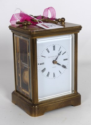 Lot 427 - A Matthew Norman of London lacquered brass...