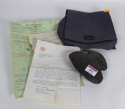 Lot 452 - A Neolithic stone axe head from South Central...