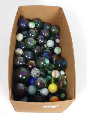 Lot 466 - A large collection of glass marbles, to...