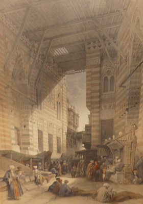 Lot 1043 - David Roberts (1796-1864) - Bazaar of the Silk...