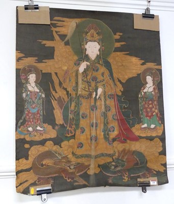 Lot 458 - Chinese Buddhist scroll painting in...