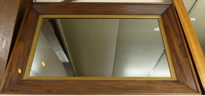 Lot 1008 - 19th century mahogany framed rectangular wall...
