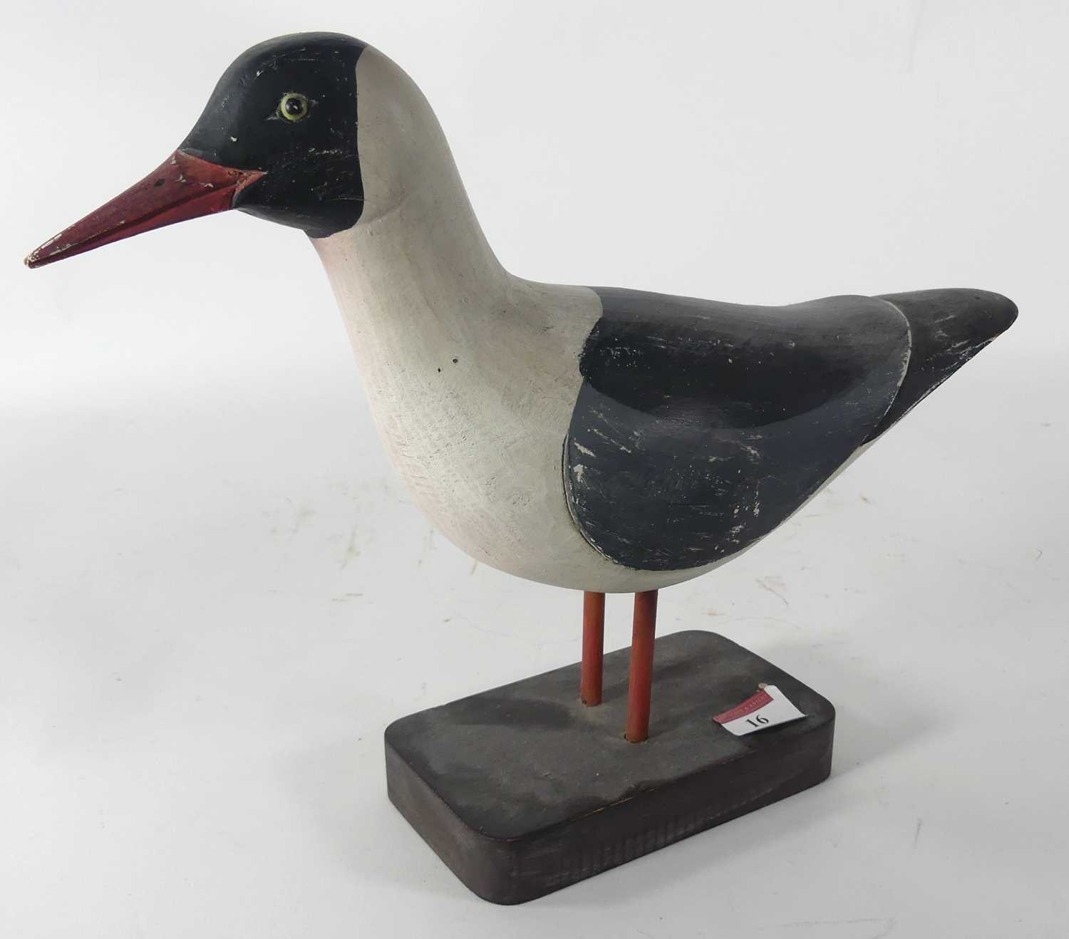 Lot 16 - A contemporary hand-carved wooden decoy...