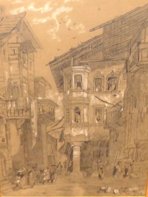 Lot 1005 - Mid 19th century continental school - busy...