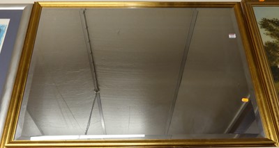 Lot 1015 - Reproduction gilt framed and bevelled...