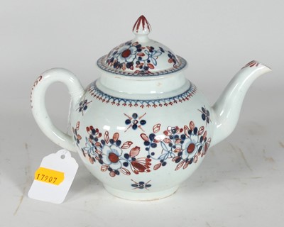 Lot 167 - An 18th-century English porcelain teapot, of...