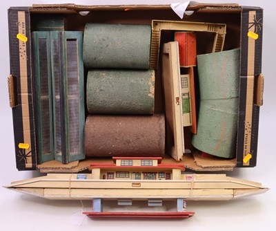 Lot 247 - Various Hornby Dublo pre-war buildings to...