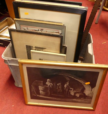 Lot 1066 - Assorted pictures and prints, to include...