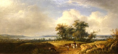 Lot 1081 - Robert Burrows (1810-1883) - View on the river...