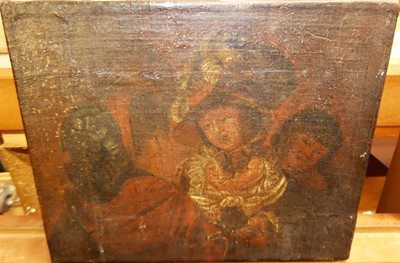 Lot 1101 - 18th century school - Interior scene with...